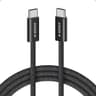 Anker Zolo 240W USB Type-C to USB Type-C Cable, Braided and Dirt-Free Type C Fast Charging 1.5m Cable - Black product thumbnail 1
