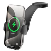 WiWU CH-322 Car Charger Holder for Wireless Charging Phone Mount Quick Charge 15W Magnetic Adjustable Angle Convenient Phone Lock Stand product image