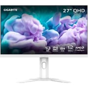 GIGABYTE M27QA ICE IPS 27" 2K QHD 180Hz HDR 400 Gaming Monitor 1ms AMD FreeSync - Type C KVM - HDMI, DP, Type C - Height Adjustable - White product image