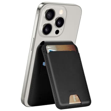 WIWU MW-005 Mag Wallet FM Apple-Certified Slim & Magnetic Functionality Connect to Find My Phone App Find Your Wallet - Black