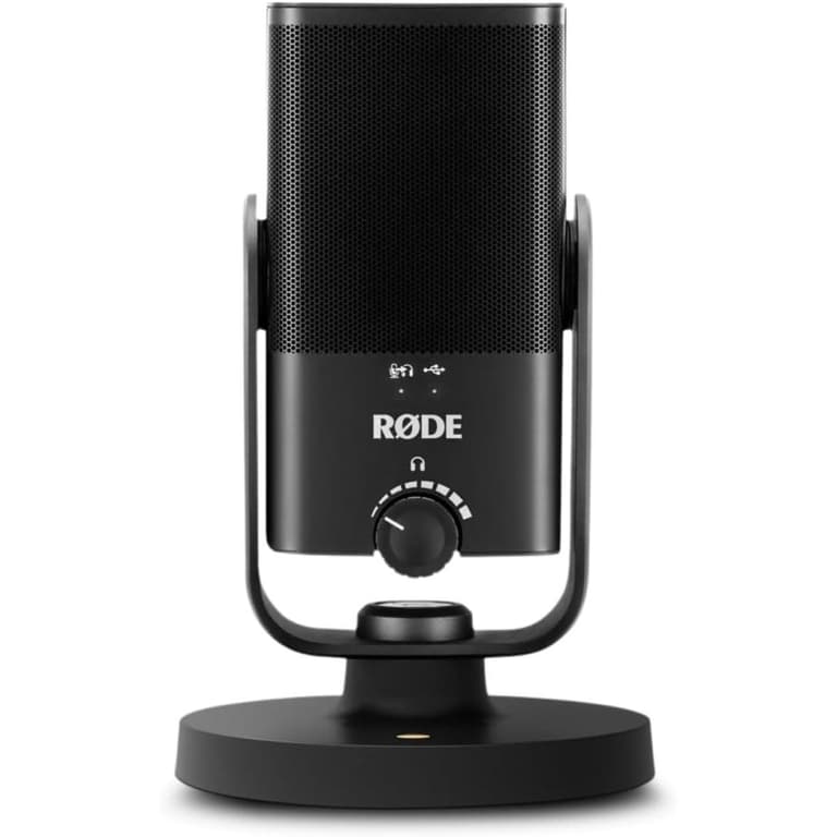 RODE NT-USB Mini Versatile Studio-quality Condenser USB Microphone with Free Software for Podcasting, Streaming, Gaming, Music Production, Vocal and Instrument Recording,Black