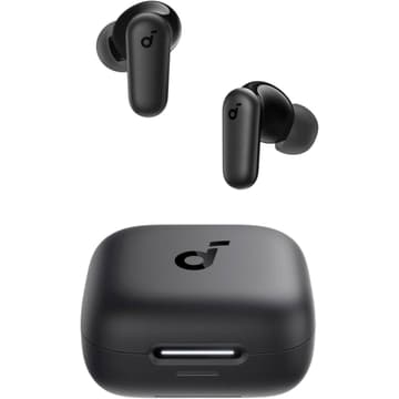 Anker Soundcore R50i NC Earbuds, Strong and Smart Noise Cancelling, Powerful Bass, 45H Playtime, 2-in-1 Case and Phone Stand, IP54, Wireless Earbuds, Bluetooth 5.4 - Black