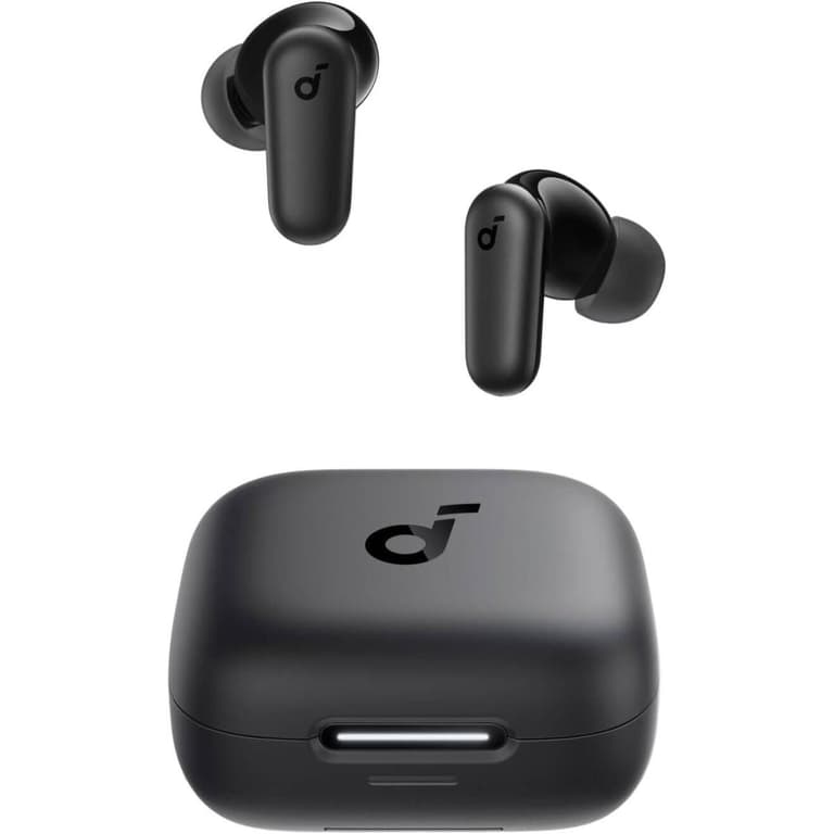 Anker Soundcore R50i NC Earbuds, Strong and Smart Noise Cancelling, Powerful Bass, 45H Playtime, 2-in-1 Case and Phone Stand, IP54, Wireless Earbuds, Bluetooth 5.4 - Black