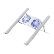 WIWU S400 Pro Foldable Adjustable Laptop Stand with Dual Fan Light 5W 3000RPM - Silver product image