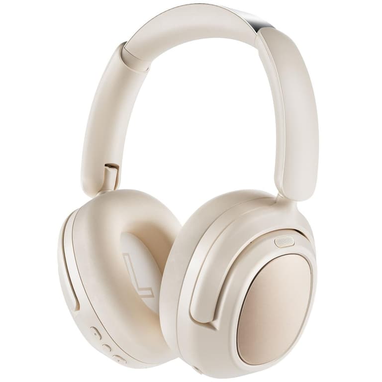 WiWU TD-03 Pilot Headset ENC Noise Reduction Headset Wireless Bluetooth 5.3 Up to 100H Battery Life, HiFi Sound - White