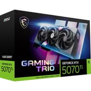 MSI Gaming RTX 5070 Ti 16G Gaming Trio OC Graphics Card (16GB GDDR7, 256-bit, Extreme Performance: 2580 MHz, DisplayPort x 3 2.1a, HDMI 2.1b, NVIDIA Blackwell Architecture) product image