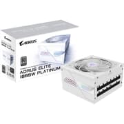 GIGABYTE AORUS ELITE P1000W 1000W 80+ Platinum Modular PCIe 5.0 Power Supply 120mm Fluid Dynamic Bearing Fan, White product image