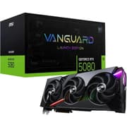 MSI GeForce RTX 5080 16G Vanguard SOC Launch Edition Graphic Card, 16GB GDDR7 256-bit Memory, 2730 MHz Boost Clock, 30 Gbps Memory Speed, 10752 CUDA Cores, PCI Express Gen 5 product image