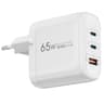 WiWU WI-U024 Ark GaN 65W High Quality Fast Charging USB Type-C x 2 + USB-A QC & PD Multi Port Power - White product thumbnail 1