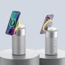 WIWU WI-W022 3 in 1 Multifunctional Wireless Charger 15W Fast Charging with Ambient Light Bluetooth Speaker 5W 360° surround-sound - White product thumbnail 1
