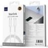 WiWU Wi-C04ЗE Starlink 60W Fast Charging & Durable Cable With USB-C to USB-C Cable 1M - White product thumbnail 1