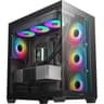 DeepCool CG530 4F Panoramic ATX Mid-Tower Case 4x Pre Installed Fans Dual Chamber, Support Back Connectors & Up to 2x 360mm +280mm Radiators, Front 2x USB3.0 , Black product thumbnail 1