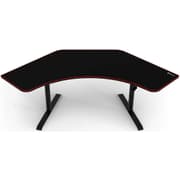 Arozzi Arena Angelo L Shaped Gaming Desk, PC Gaming Desk L Shape, Height Adjustable L Shaped Standing Desk for Home Office, Computer Desk with Full Coverage Mouse Pad , Black product image