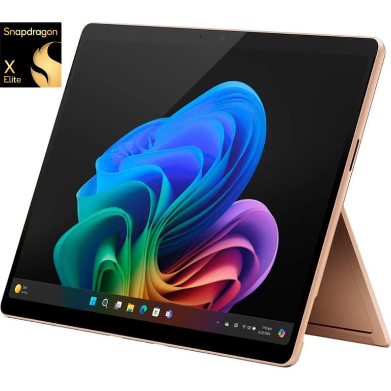 Microsoft Surface Pro 11 (2024) Copilot+ PC Snapdragon X Elite 12-Cores AI-Accelerated 2-in-1 Touch (512GB/16GB) w/ OLED 2.8K 120Hz Display - Dune