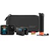 GoPro Hero13 Accessory Bundle Action Camera, 27.6MP Active Pixels, Includes The Handler, 2 Enduro Batteries, 2 Curved Adhesive Mounts, 64GB SanDisk MicroSD Card, & Carrying Case, Black product thumbnail 1