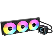 Raidmax LM360 ARGB LCD AIO Water Cooling System 360mm ARGB 2.73" IPS Animation LCD Display Compatible with Intel & AMD CPU Socket . Black product image