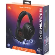 JBL Quantum 100M2 Wired Gaming Headphones, 40mm Dynamic Drivers, Detachable Boom, Directional Microphone Pick-Up Pattern, Fabric-Covered Memory Foam Ear Cushions, 1.2m Cable, Black product image