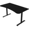 Arozzi Arena Medium Curved Gaming and Office Desk with Full Surface Water Resistant and Washable Mouse Pad, 2 Monitor Mount Cut-Outs, and Built-In Cable Management , Pure Black product thumbnail 1