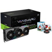 MSI GeForce RTX 5070 Ti Vanguard SOC Launch Edition Graphics Card, 16GB GDDR7 256-Bit Memory, 2588 MHz Boost Clock, 8960 CUDA Cores, 28 Gbps Memory Speed, PCI Express Gen 5 product image