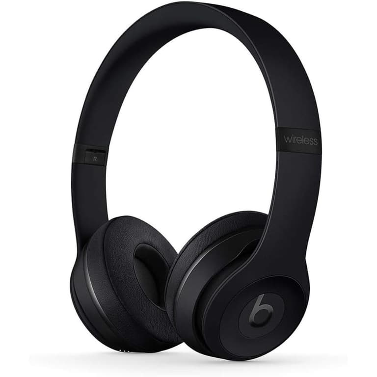 Beats Solo³ Wireless Over-Ear Apple W1 Chip Class 1 Bluetooth and 3.5mm Audio Port for a wired connection up to 40 hours of battery life Built-in Microphone , Black