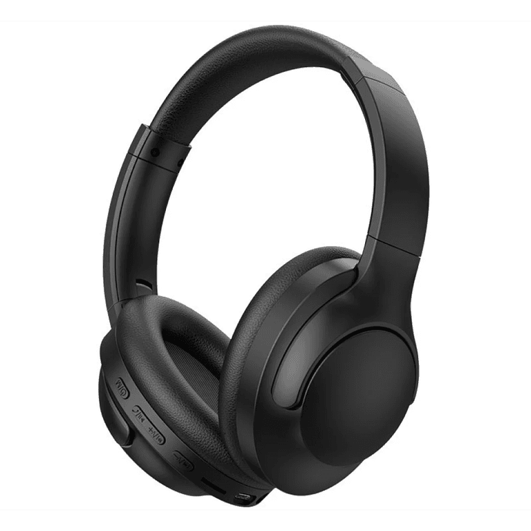 WiWU TD-08 Elite Pure Bass Sound Bluetooth 5.3 Up to 30H Battery Life, Comfortable & Foldable Design - Black