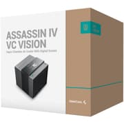 DeepCool Assassin IV VC VISION Flagship Air Cooler Digital Display 7 Heat Pipes Dual-Tower 1800RPM 140/120mm FDB Fans PWM 100% 300w TDP For Intel & AMD , Black product image