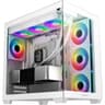 DeepCool CG530 4F Panoramic ATX Mid-Tower Case 4x Pre Installed Fans Dual Chamber, Support Back Connectors & Up to 2x 360mm +280mm Radiators, Front 2x USB3.0 , White product thumbnail 1