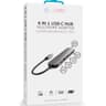 COTECI 6in1 Hub Type-C DP USB 3.0 USB 2.0 HDMI USB-C 2.0 SD TF High Speed Card Reade Docking Station - Gray product thumbnail 1