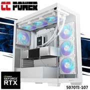 CC Power 5070TI-107 Gaming PC NEW 9Gen AMD Ryzen 9 9900X 12-Cores w/ Nvidia RTX 5070 TI 16GB DDR7 w/ DDR5 Memory & Liquid Cooler product image