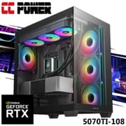 CC Power 5070TI-108 Gaming PC 14Gen Intel Core i7 20-Cores w/ Nvidia RTX 5070 TI 16GB DDR7 & Advanced Air Cooler product image