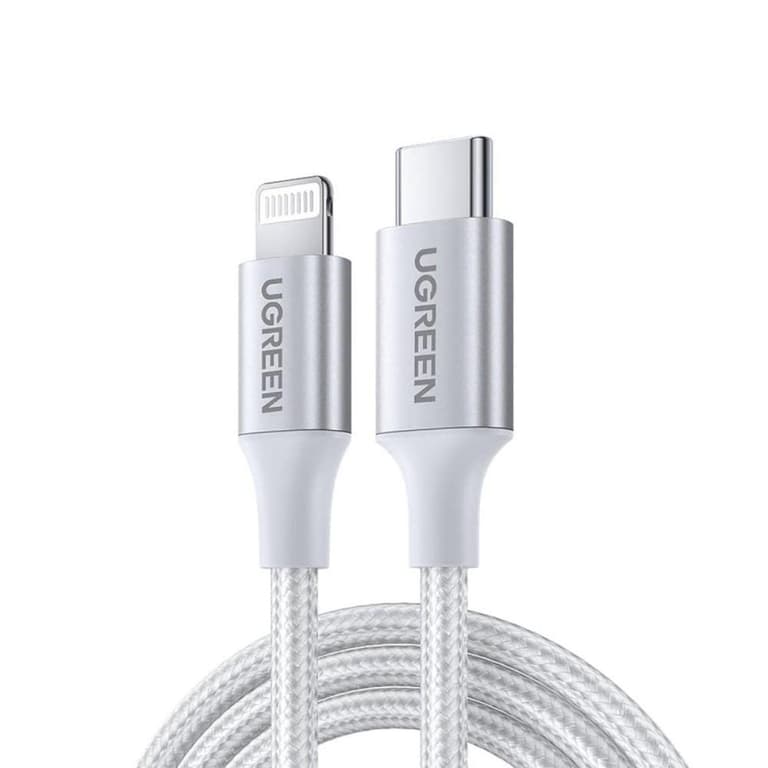 UGREEN US304 70524 Cable with USB-C/ Lightning Connectors MFi Certified 1.5m - Silver