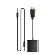 COTECi HDMI to VGA Cable with Audio Connector Adapter - Black product image