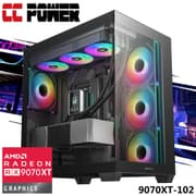 CC Power 9070XT-102 Gaming PC NEW Intel Core Ultra 5 K-Series 14-Cores w/ AMD Radeon RX 9070 XT 16GB GDDR6 & Liquid Cooler product image