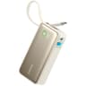 Anker Nano Power Bank, 10,000mAh Portable Charger with Built-In USB-C Cable, 30W Max Output, for iPhone 16/15 Series, MacBook, AirPods, and More - Shell White product thumbnail 1