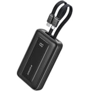 Anker Zolo Power Bank, 10,000mAh 30W Max Fast Portable Charger with Built-in USB-C and MFi Certified Lightning Cables, USB-C&A, Battery Pack for iPhone 16/15 Series, MacBook, Galaxy - Black product image