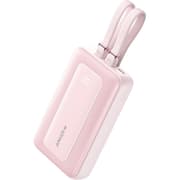 Anker Zolo Power Bank, 10,000mAh 30W Max Fast Portable Charger with Built-in USB-C and MFi Certified Lightning Cables, USB-C&A, Battery Pack for iPhone 16/15 Series, MacBook, Galaxy - Pink product image