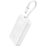 Anker A1688 Zolo Portable Charger, 10,000mAh 30W Power Bank with Built-in Lanyard USB-C Cable for Travel, Fast Charging Battery Pack - White product thumbnail 1