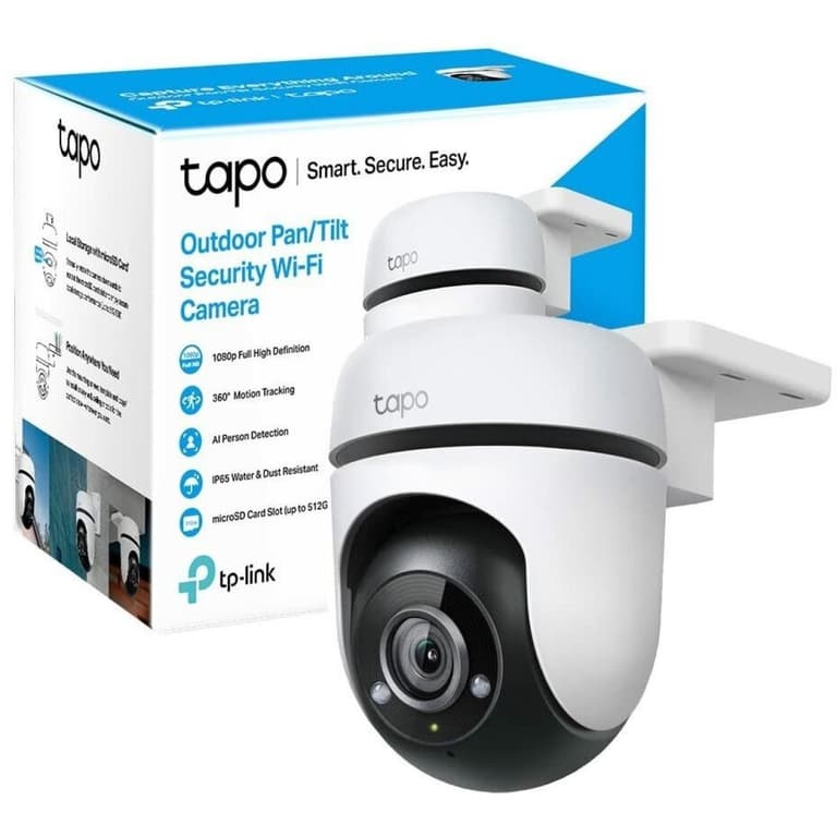 TP-Link Tapo C500 1080p Full HD 2MP Outdoor Pan/Tilt Security Wi-Fi Camera, 2-Way Audio, 360 Motion Detection, IP65 Weatherproof, Night Vision, Cloud &SD Card Storage, Works with Alexa & Google Home