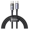 Mcdodo CA-5580 100W Type-C Super-Fast Charge & Data Cable with Charge Light (1.2M) - Black product thumbnail 1