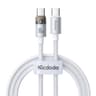 Mcdodo CA-5582 100W Type-C Super-Fast Charge & Data Cable with Charge Light (1.2M) - Silver product thumbnail 1