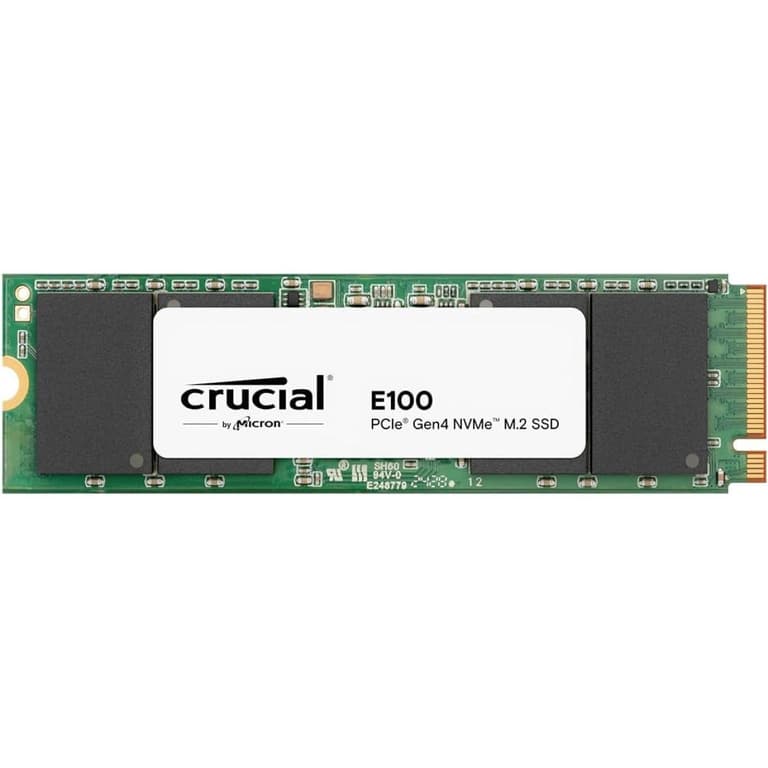Crucial E100 1TB M.2 2280 NVMe PCIe Gen 4x4 Internal SSD Up to 5000 MB/s