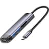 Mcdodo HU-7740 6 in 1 Hub, Aluminum Allow + Nylon Materials, HDMI, USB-A3.0 x2, VGA, USB-C (PD 100W), SD/TF Card Slot product thumbnail 1
