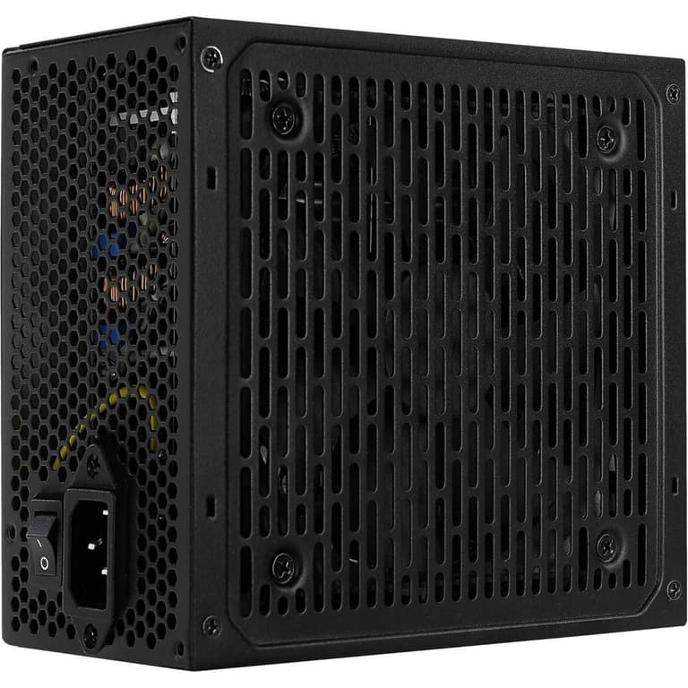 AeroCool LUX RGB 650W 80 Plus Bronze up to 88%+ efficiency 30% Increased Ventilation, Silent 12cm Black Fan with Speed Control, Black