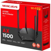 Mercusys MR60X AX1500 Wi-Fi 6 Router, Dual-Band, Wired/ Wireless, OFDMA, MU-MIMO, 4 High-Gain Antennas, Gigabit Ports, Smart Connect, WPA3 Security, Power Saving, Parental Control, Guest Network product image