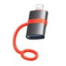Mcdodo OT-2600 USB-A 3.0 to Lightning Adapter High Speed Data Transfer OTG Compatible Aluminum Alloy Exterior Silicone Band Design product thumbnail 1