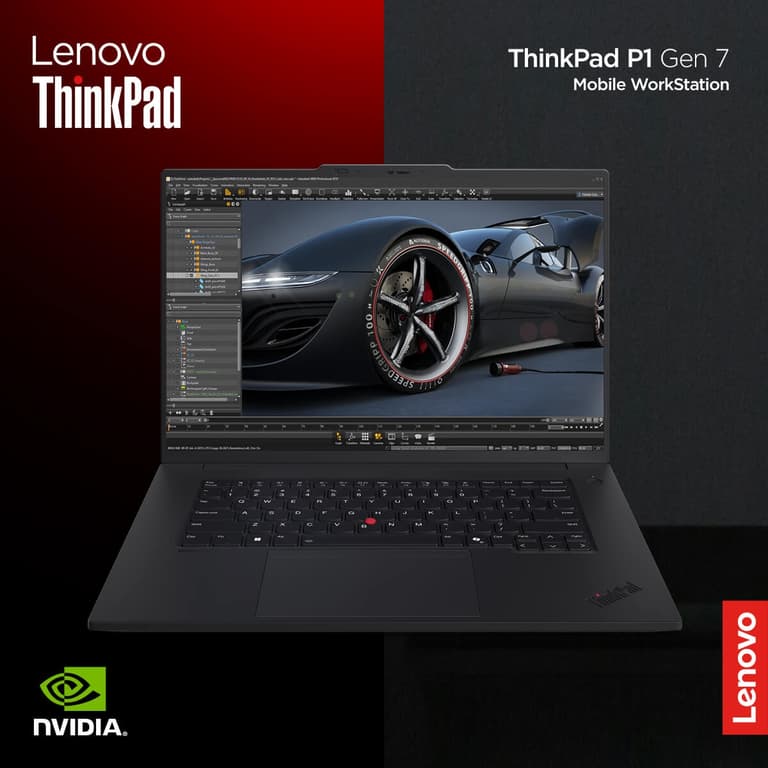 Lenovo ThinkPad P1 Gen 7 (2024) Mobile Workstation Intel® Ultra 7 165H vPro HIGH Performance 16-Core w/ 4K OLED Touch Screen & Nvidia RTX 3000 8GB Ada Generation Graphic Card
