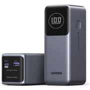 UGREEN PB724 Nexode Power Bank 12000mAh 100W PD PPS Fast Charging Portable Charger Battery Pack with 1USB-C 1USB-A and Smart Display for MacBook Air/ipad/iPhone 16/Galaxy S24/Steam Deck/Google - Gray product image