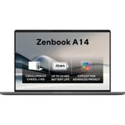 ASUS Zenbook A14 (2024) UX3407RA Copilot+ PC NEW Snapdragon X Elite 78 12-Cores AI-Powered up to 18 hours Ultra -Lightweight 980g w/ Dedicated Copilot Key & OLED - Iceland Gray product image