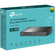 TP-Link TL-SG1210MPE, 8 Port Gigabit PoE Switch, Easy Smart Managed, 8 PoE+ Ports @123W, w/ 2 Uplink Gigabit Ports + 1 Combo SFP Slot, QoS, Vlan, IGMP & LAG product image