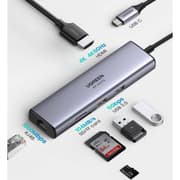 UGREEN CM512 6-in-1 USB Type-C Multifunction Adapter (HDMI / Gigabit Ethernet / Card Reader / USB-A) product image